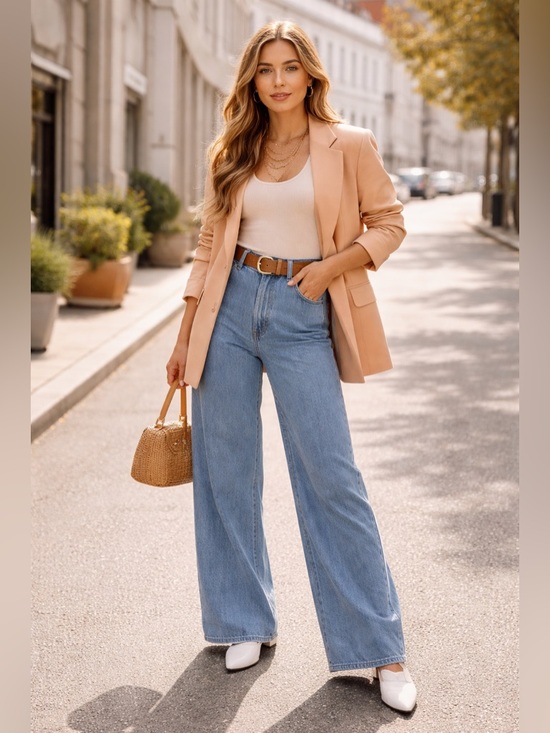 COS Denim - COS ($169) High Waisted Wide Leg Jeans | Minimalist Pleated Front Denim | Size 6